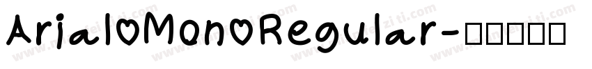 Arial Mon Regular字体转换